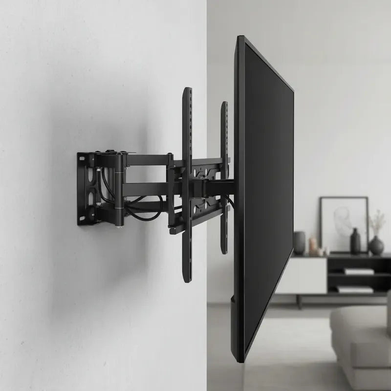 Soporte Tv Pared 2 Brazos Ajustable 40-80 Pulgadas 50kg Negro