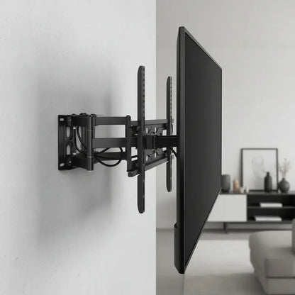 Soporte Tv Pared 2 Brazos Ajustable 40-80 Pulgadas 50kg Negro