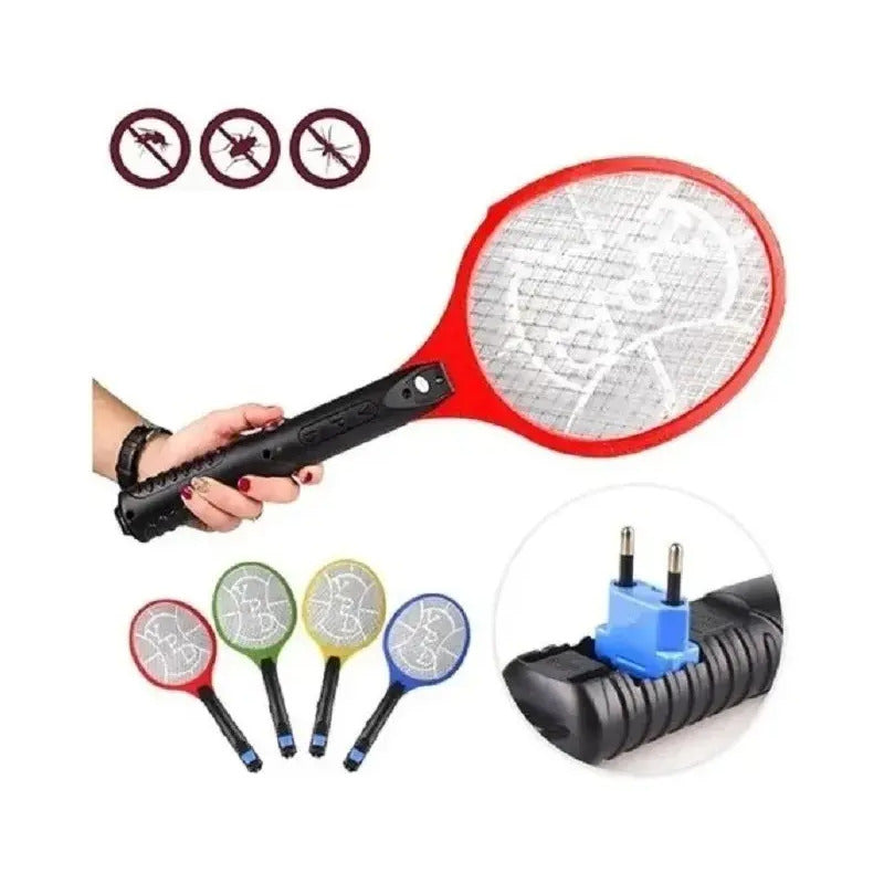 X2 Raqueta Eléctrica Mata Moscas Mosquitos Negro
