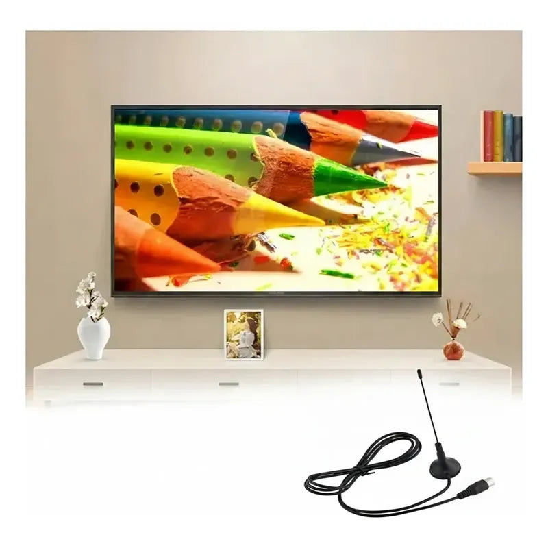 Antena Tv Digital Hd  Con Iman Interior / Exterior Pack X3