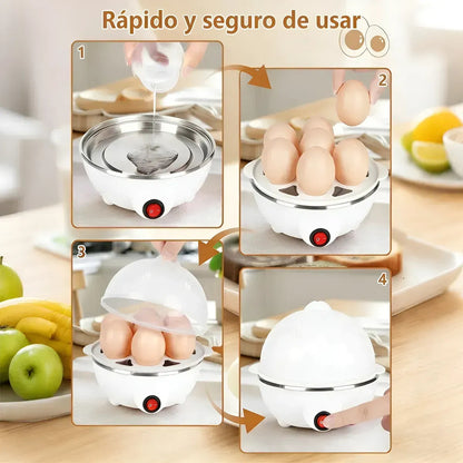 Cocedor De Huevos Electrico Rapido 350w Hervidor A Vapor Ofe Blanco 50