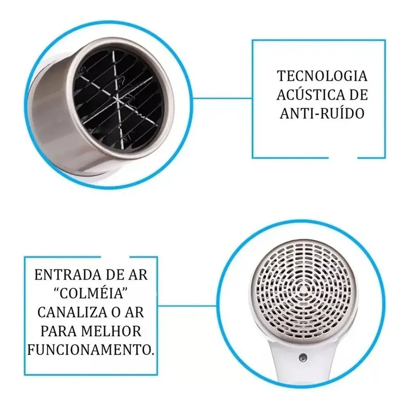 Mini Secador De Cabello Plegable Belleza Portatil Variado