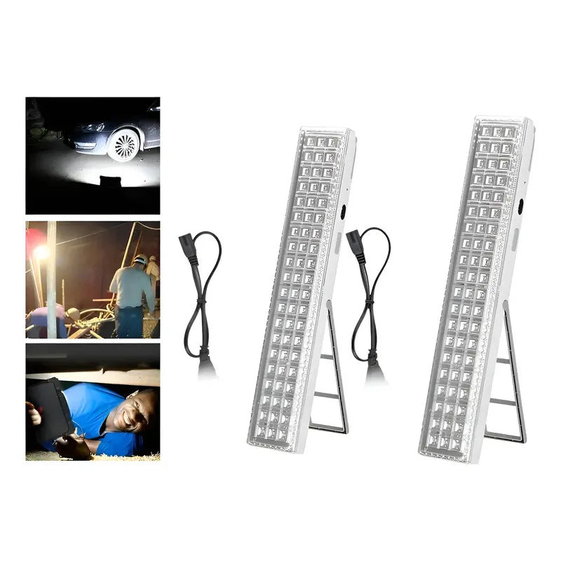 Lámpara Luz Led De Emergencia Recargable 20 Hrs Blanco