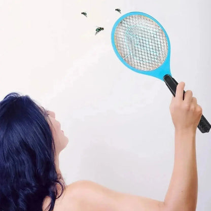 X2 Raqueta Eléctrica Mata Moscas Mosquitos Negro