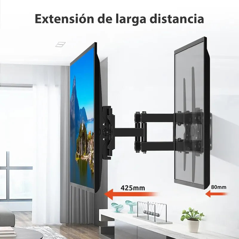 Soporte Tv Pared Ajustable Brazo 32-70 Hogar  Negro