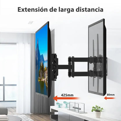 Soporte Tv Pared Ajustable Brazo 32-70 Hogar  Negro