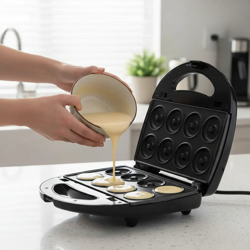 Waflera Sandwichera Plancha Eléctrica 3 En 1  Negro