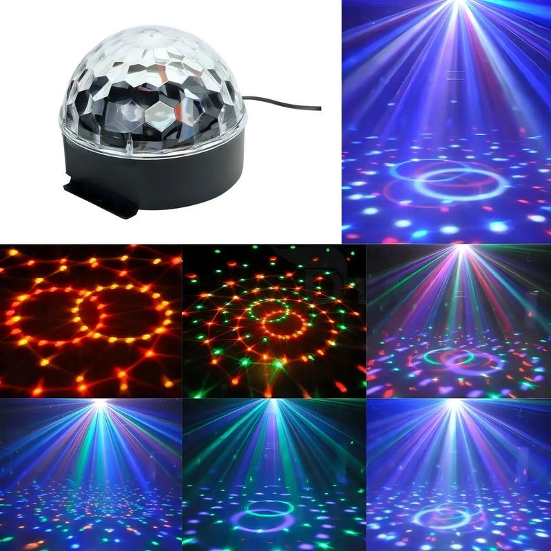 Parlante Bola Disco Mp3 Con Luces Led Para Fiesta Y Cumpleaños Bola Parlante Bt