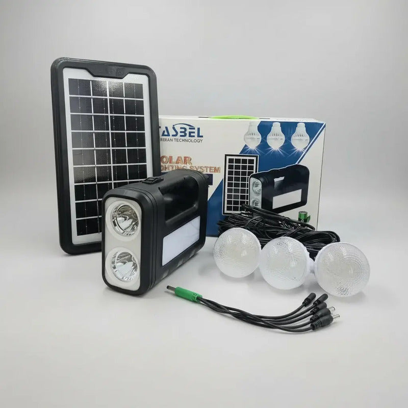 Kit Solar Tasbel Camping 3 Lámparas Led + Usb Emergencia