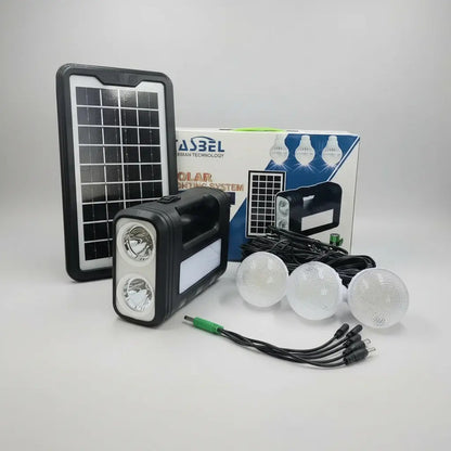 Kit Solar Tasbel Camping 3 Lámparas Led + Usb Emergencia
