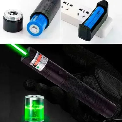 Puntero Laser Verde Astronómico Batería 10.000 Mw + Llave