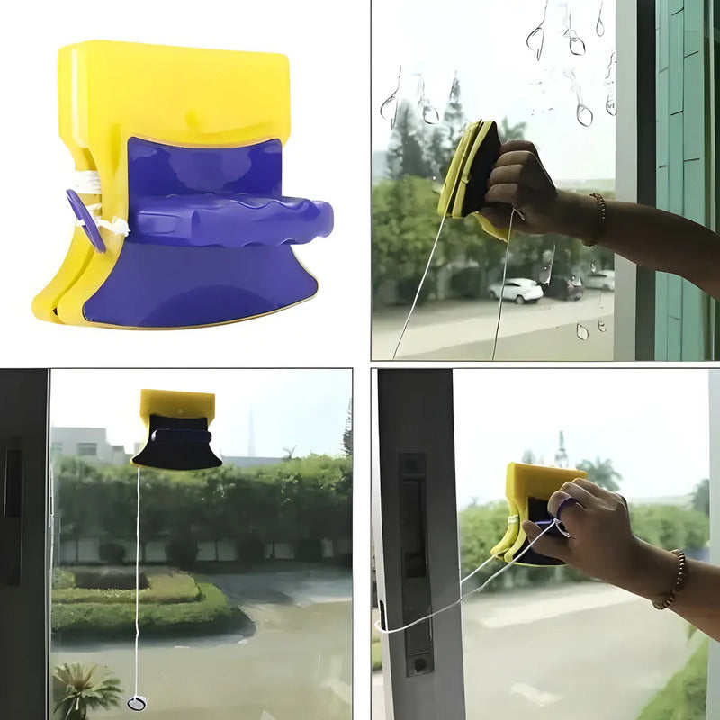 Limpiavidrios Magnético Para Ventanas De Doble Cara, Limpiador Seguro Y Eficaz Para Cristales De Hasta 6 Mm