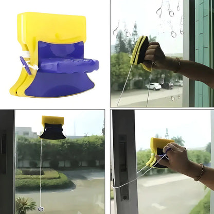 Limpiavidrios Magnético Para Ventanas De Doble Cara, Limpiador Seguro Y Eficaz Para Cristales De Hasta 6 Mm