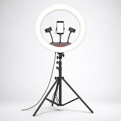 Aro De Luz Led Suave Para Fotografia Con Soportes Celular Fi Negro Luz Cálida - Luz Fría Luz Amarilla