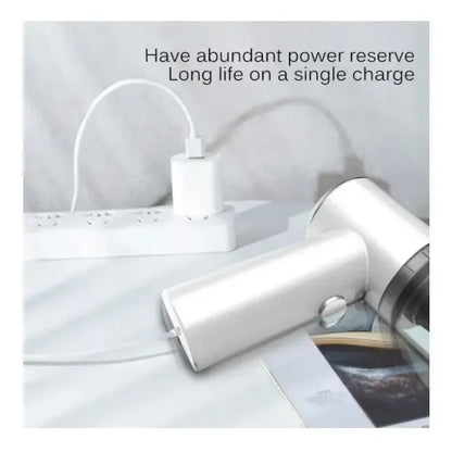 Kit Aspiradora Portátil Inalámbrica Auto Hogar Con Linterna Dorado