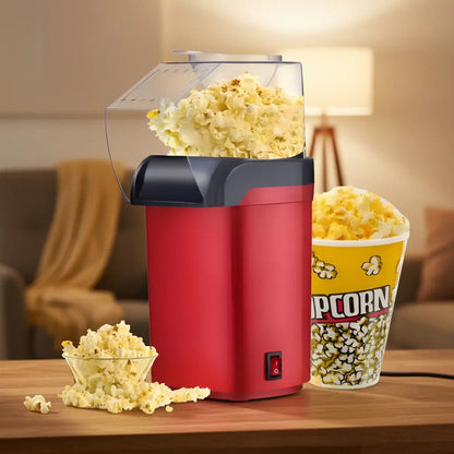 Maquina Para Hacer Cabritas Popcorn Libre De Aceite 1200w  Rojo-negro