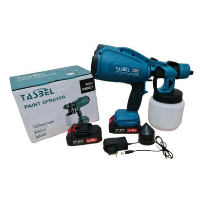 Pistola De Pulverización De Pintura Inalámbrica 68v 800ml Azul