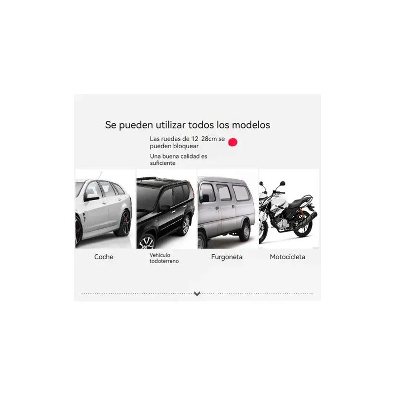 Tranca Volante Antirrobo + Traba Rueda Pack Auto Seguridad