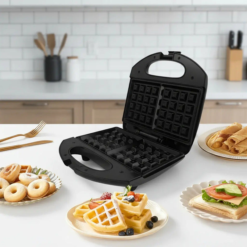 Waflera Reposteria Maquina De Waffles Maker Negro