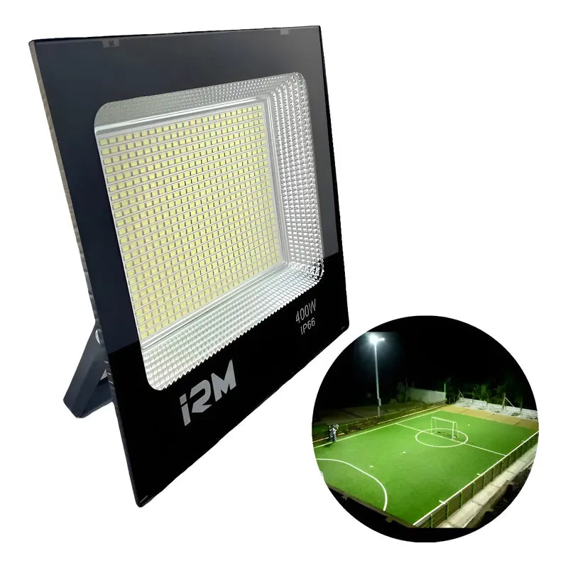 Foco Reflector Proyector Led 400 Watts Resistente Al Agua Negro