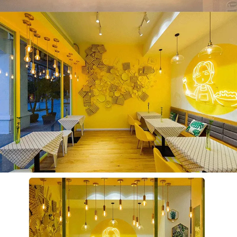 Ampolleta Retro Led Vintage Luz Calida 4w Amarillo