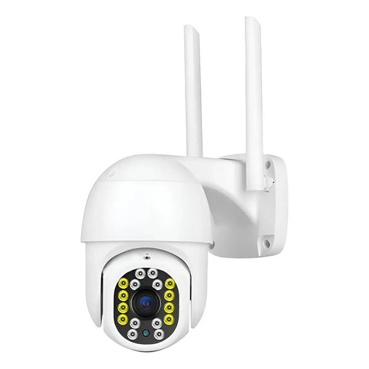 Cámara De Seguridad Domo Wi-fi Exterior/interior 360° Con Visión Nocturna Y Audio Bidireccional Full Hd Blanco