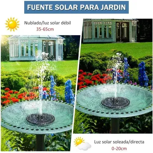 Fuente De Agua Flotante Piscina Con Energía Solar 4 Boquilla