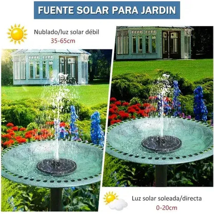 Fuente De Agua Flotante Piscina Con Energía Solar 4 Boquilla
