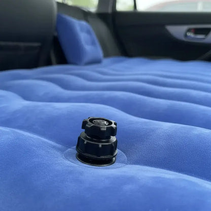 Colchón Inflable De 1.5 Plazas Para Auto Con Bomba Eléctrica, Ideal Para Viajes Y Camping Azul