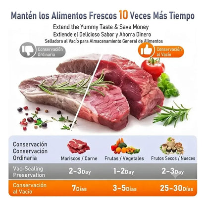 Selladora Al Vacio De Alimentos Para Almacenamiento 220v