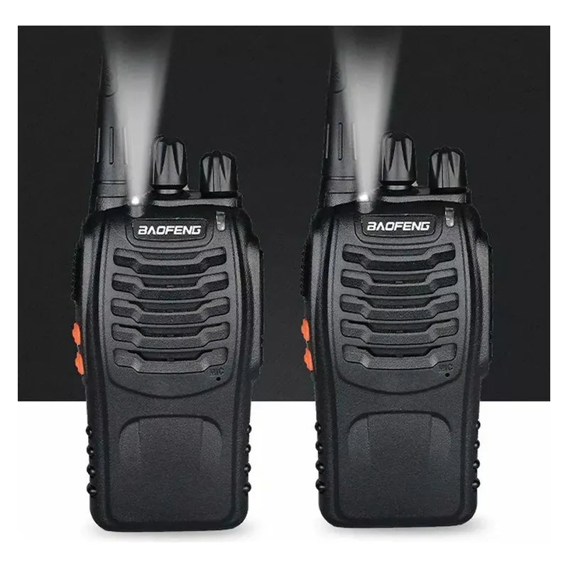 Walkie Talkie Baofeng 888-s Kit 2 Radios 16 Canales Negro