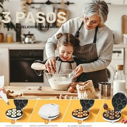 Máquina De Mini Donas Donuts Antiadherente Negro