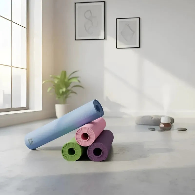 Mat De Yoga Figoimport De Goma Eva Antideslizante Y Plegable Variado