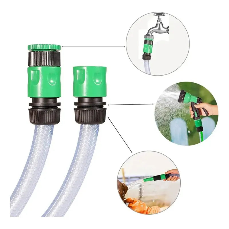 Kit Set Juego Conector  Manguera De Jardín 4 Piezas