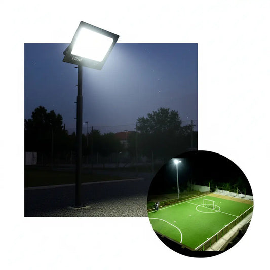 Foco Reflector Proyector Led 400 Watts Resistente Al Agua Negro