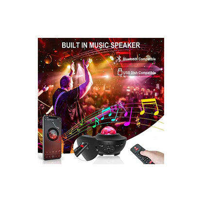 Proyector Galaxia Estrellas Universo Con Bluetooth Color De La Estructura Negro