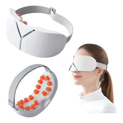 Masajeador Ocular Inteligente Con Compresión Y Calor Para Aliviar La Fatiga Y Ojeras Figoimport Blanco