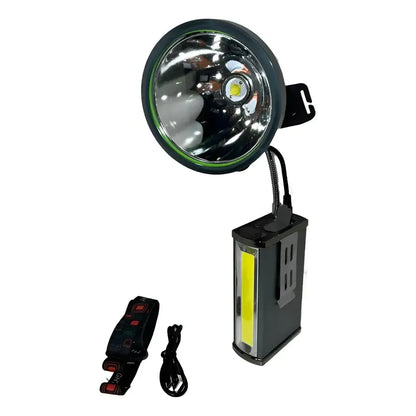 Foco Led Gcs 1800w Azul Largo Alcance 500m Resistente Agua Recargable Azul