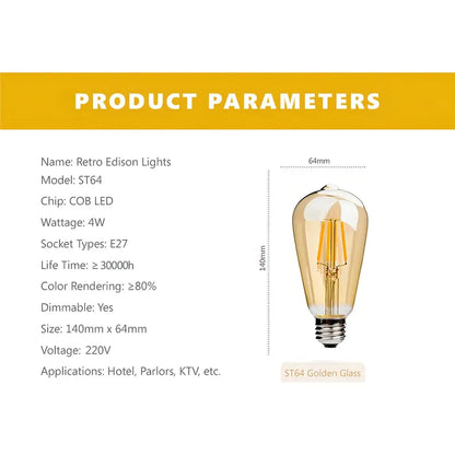 Ampolleta Led Qatar Shop Ampolleta Bulbo 4w 2700k 700lm Por 3 Unidades