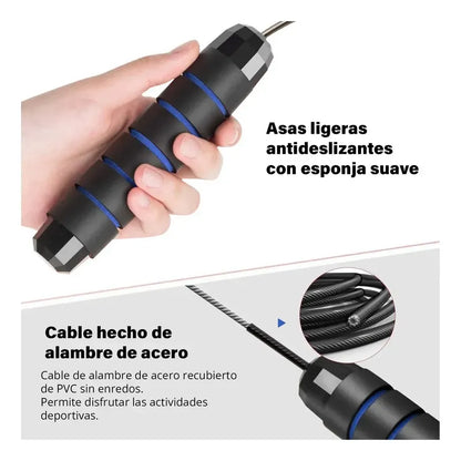 Soga Para Saltar Oem Velocidad Con Rodamientos Ajustable Azul
