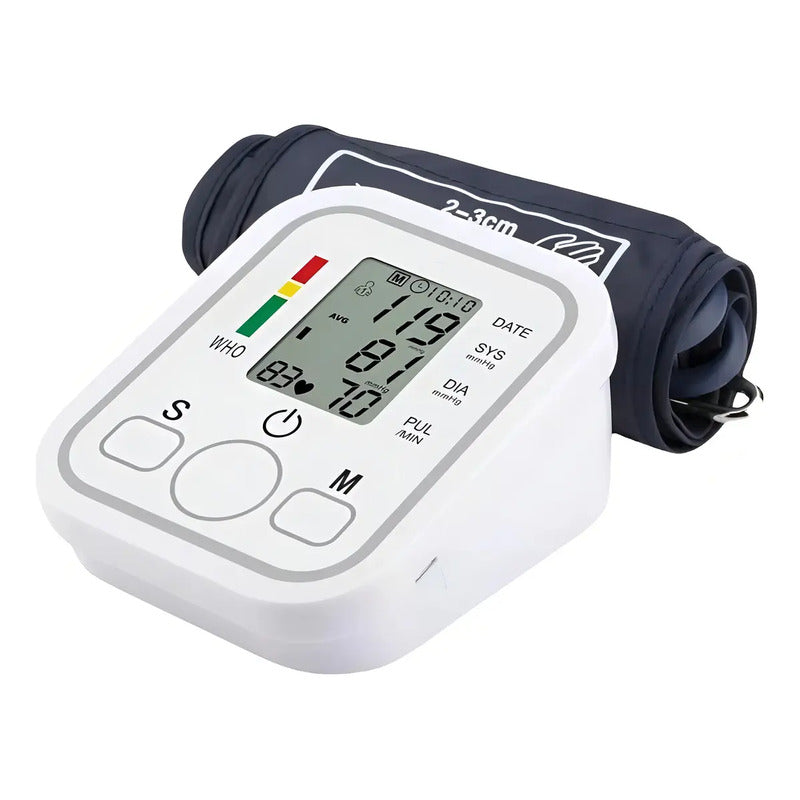 Tensiómetro Digital De Brazo Pulsovital Rgv-001 Para 2 Usuarios Y 99 Memorias Blanco
