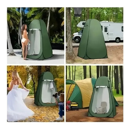 Carpa Autoarmable Tesco Para Una Persona Con Vestidor Y Baño Azul