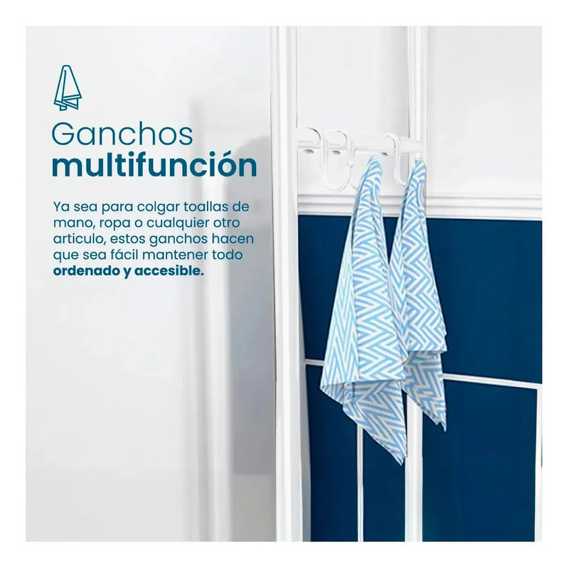 Organizador De Baño Tiene 3 Pisos P/ Ahorrar Espacio Premium Blanco