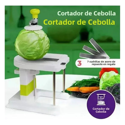 Veggetti Rallador Rotatorio 3 En 1 Espiral Verde Cortador Blanco