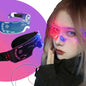 Lentes Luminosas Led Con Efectos De Luz Para Fiestas Y Eventos  Recargables Usb Transpartente Lujo