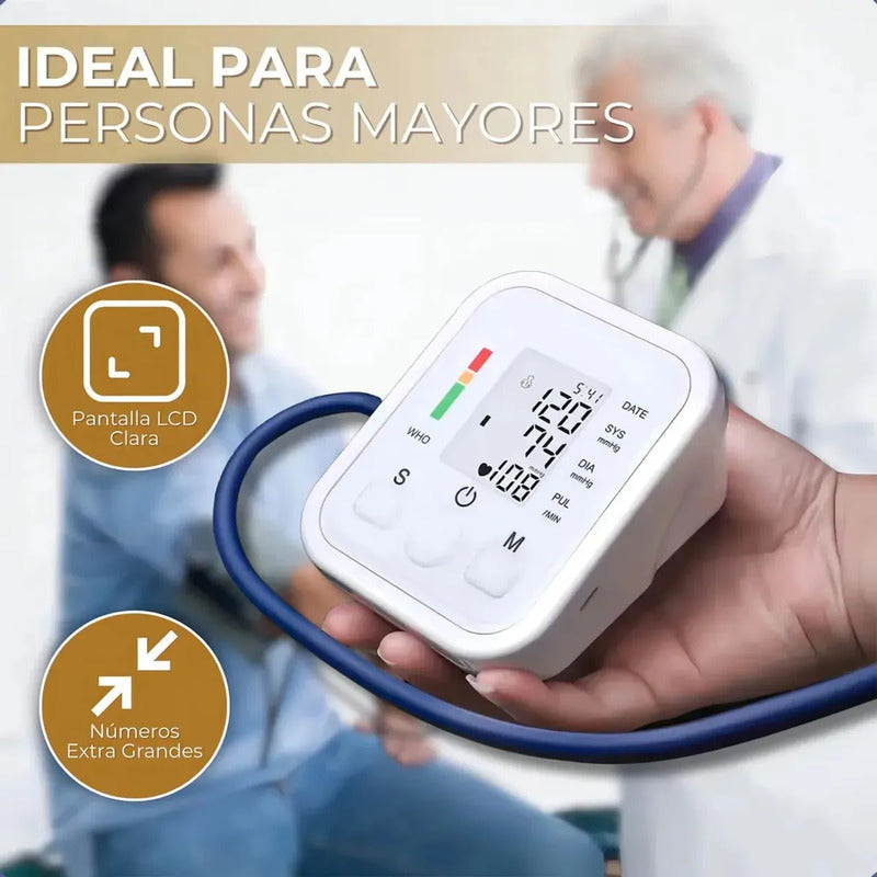 Tensiometro Digital Brazo Presion Arterial 2 Usuarios Pro Blanco
