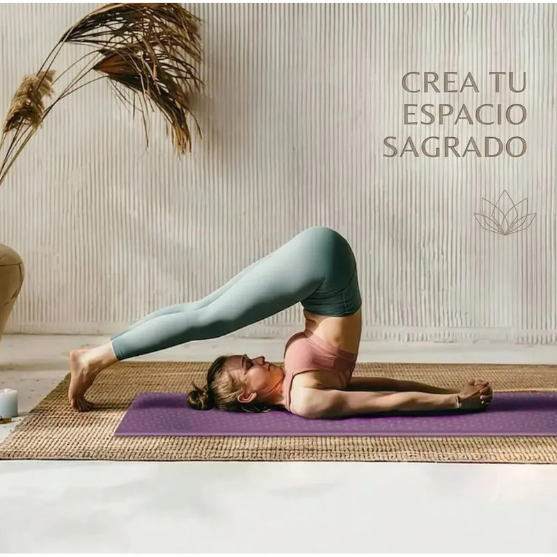 Mat De Yoga Figoimport De Goma Eva Antideslizante Y Plegable Variado