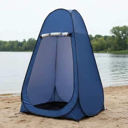 Carpa Autoarmable Tesco Para Una Persona Con Vestidor Y Baño Azul