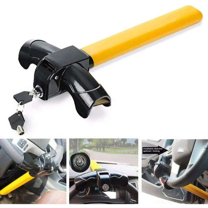 Tranca Volante Antirrobo + Traba Rueda Pack Auto Seguridad