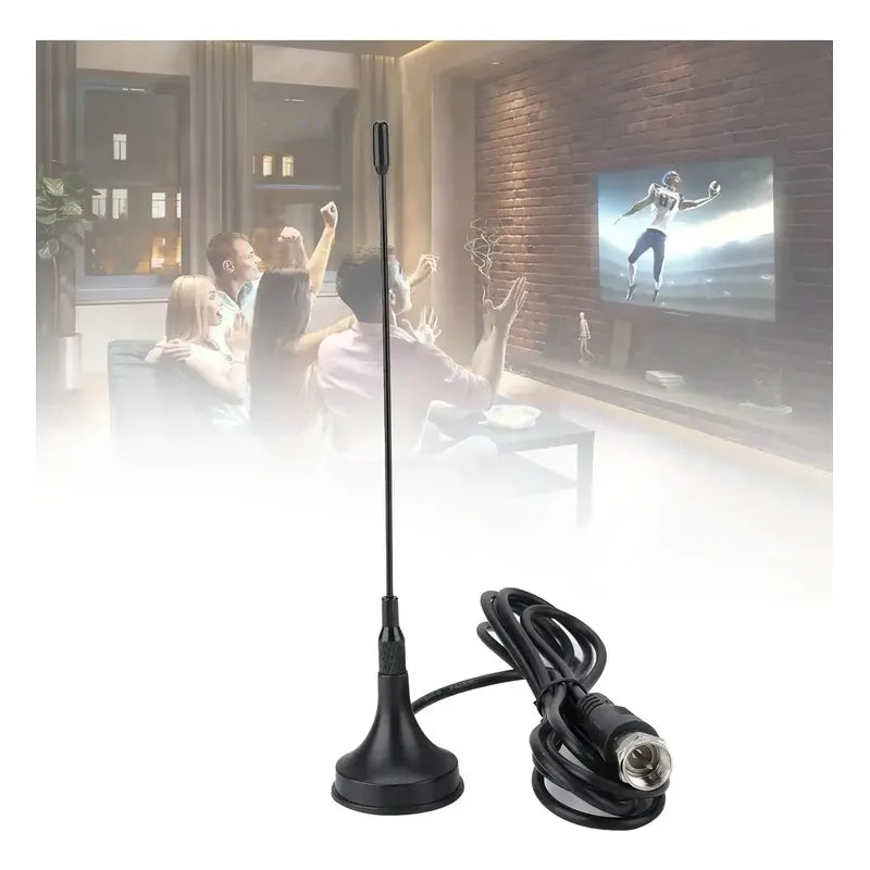 Antena Tv Digital Figoimport Hd-3003 Uhf 15 Km Negro Interno/externo Negro